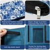 Leather Business Portfolio Organizer Padfolio Binder for Women with Zipper
