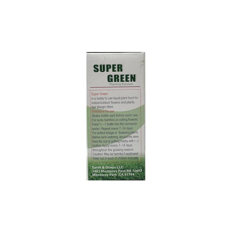 Super Green Lucky Bamboo Fertilizer (40 Bottles/ 4 Case Bulk