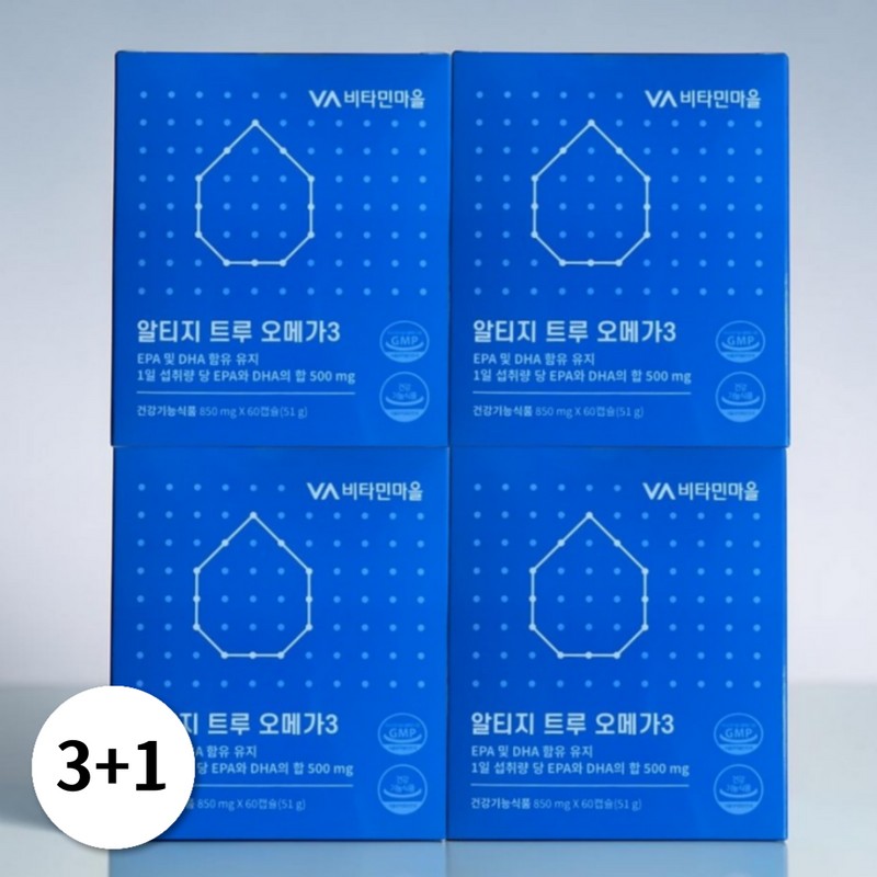 Vitamin Village Altige True Omega 3 60 Capsules (4) /