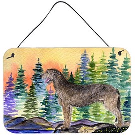Caroline's Treasures SS8205DS812 Irish Wolfhound Wall or Door Hanging Prints Aluminum Metal Sign Kitchen Wall Bar Bathroom Plaque Home Decor, 8x12, Multicolor