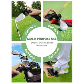 Golf Club Cleaner,Golf Club Brush with Squeeze Water Bottle,Golf Accessories with Retainer Clip,Golf Brush Holds 5 Ounces of Water,Golf Essentials as Gifts for Men/Women