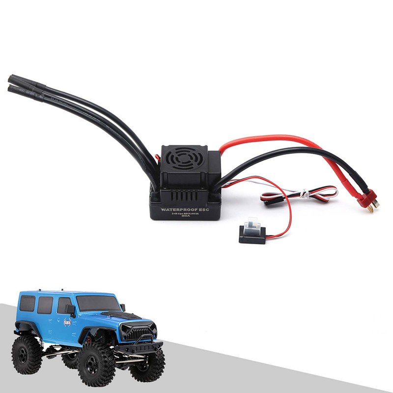 HOBBYFANS 80A Brushless 2-4s ESC with BEC for 1:10 1:8
