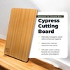 Japanese Cypress Cutting Board –Dual-Sided, Waterproof, Knife-Friendly Chef Cutting Board