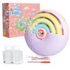 Panacare Portable Rainbow Bubble Machine, Automatic Bubble Machine for Children,