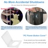 DAOKAI PC Power Button Cover, Transparent Safety Push Button Cap