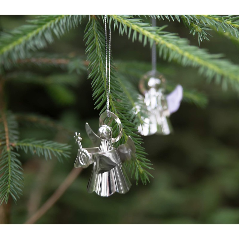 EDZARD Set of 8 Angels with Instruments, Christmas Tree Pendants,