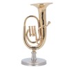 Miniature Tuba Model Brass Gold Plated Euphonium Mini Miniature Tuba