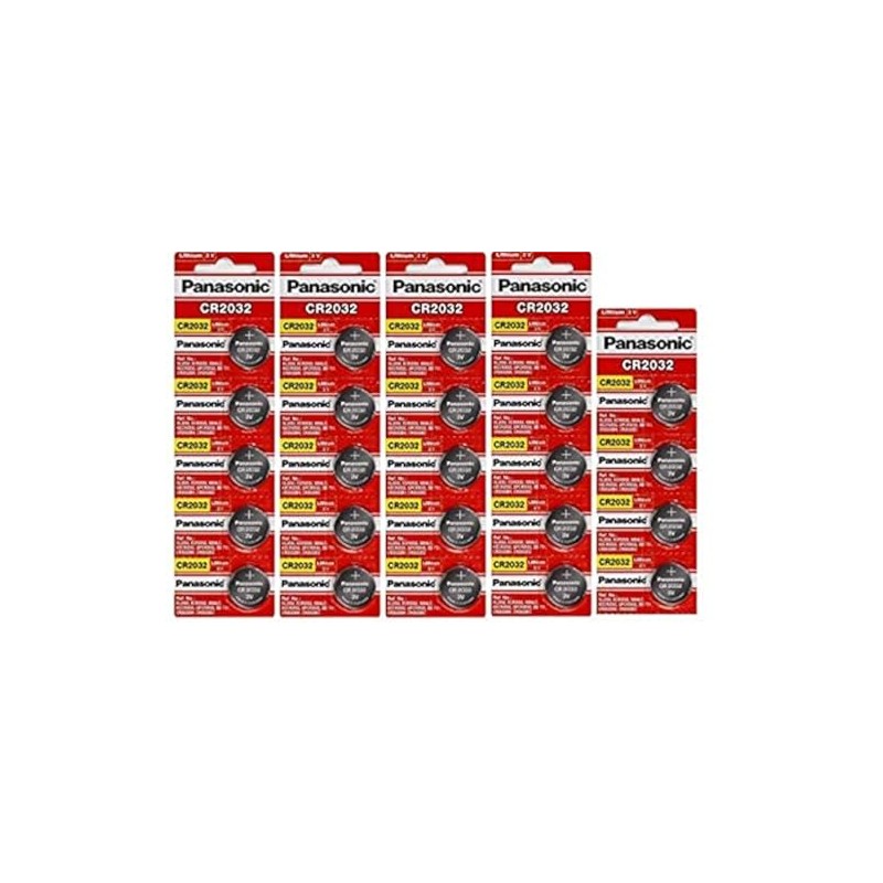 24 Panasonic CR2032 Batteries Lithium cr-2032 3V Coin Cell 4