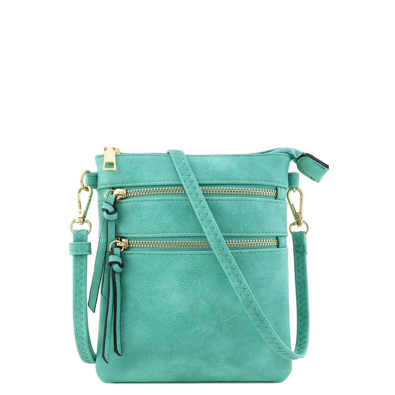 Isabelle Functional Multi Pocket Crossbody Bag (Mint)