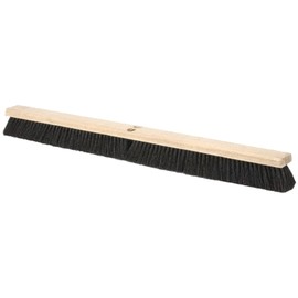 PRO SOURCE Extra-Wide 36" Push Broom Head: Tampico Bristles in Threaded Wood Block