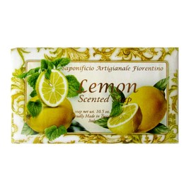 Bar Soaps by Saponificio Artigianale Fiorentino - Tuscan Sculpted Bath Cleanser Embossed (Lemon)