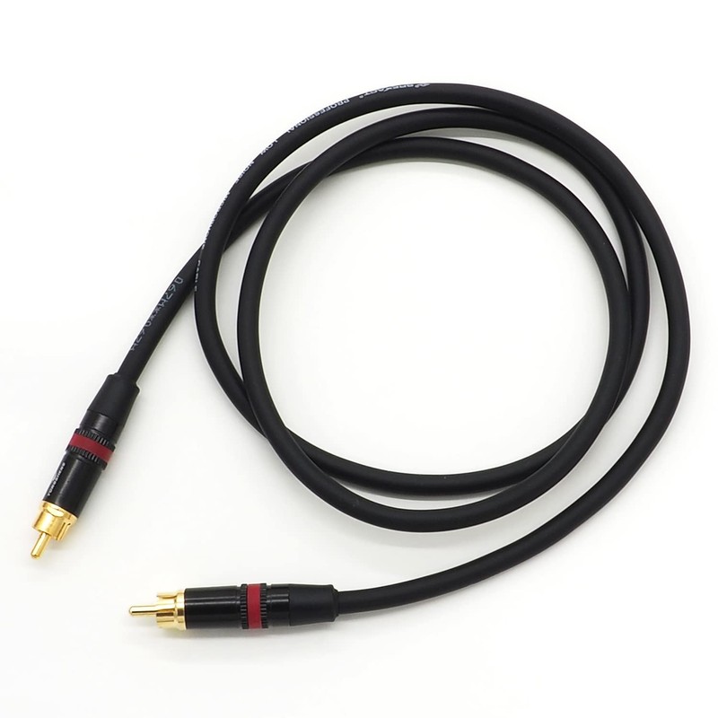 Audio Fan RCA Cable 47.2 inches (120 cm), Cable Diameter