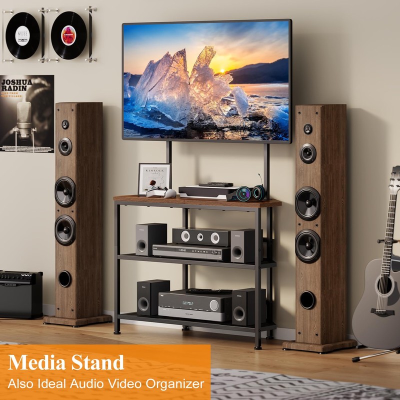 23" to 60" Floor Corner TV Stand For Bedroom With