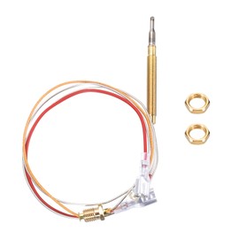 sourcing map Patio Heater Thermocouple Sensor Replacement Parts M6 Thermocouple Thread M8 Nut for Heater Gas Patio Heater Garden Heater, 23.6"