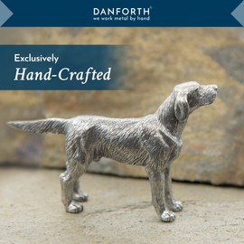 DANFORTH - Lab Dog Figure – Handcrafted Pewter Labrador Retriever Figurine – 3”, Made in USA