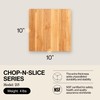 John Boos Chop-N-Slice Series Square Wooden Maple Cutting Board 10”x10”