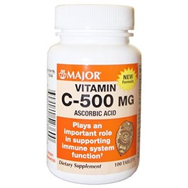 Major Vitamin C 500 mg - 100 Tabs (3 Pack)