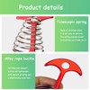 10 Pcs Fishbone Tent Stakes with Carabiners ， Aluminum Alloy