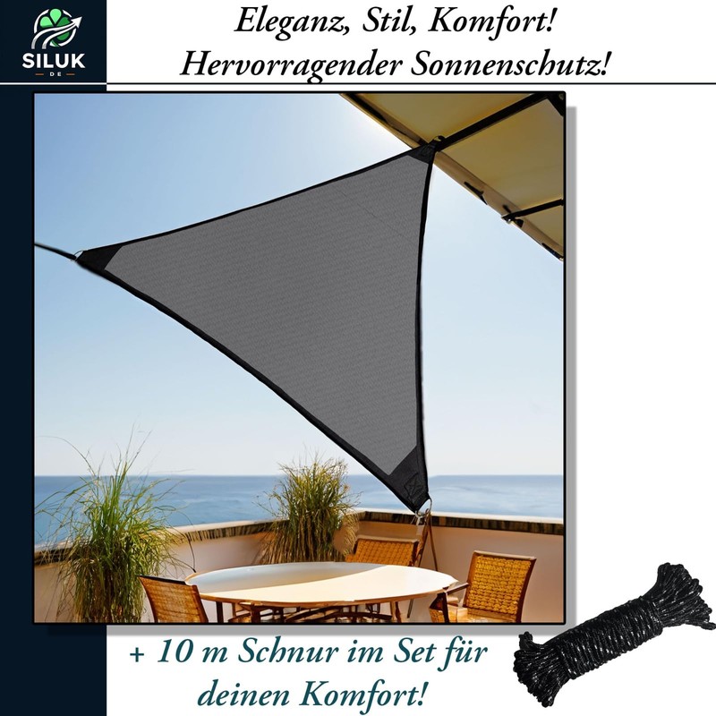 freigarten.de Awning Waterproof Sun Protection Garden with Attachments, Linen, 100%
