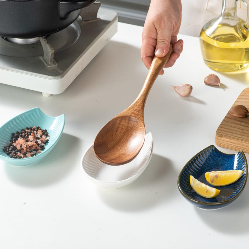 Ceramic Spoon Rest for Stove Top & Kitchen Counter, 5.7"
