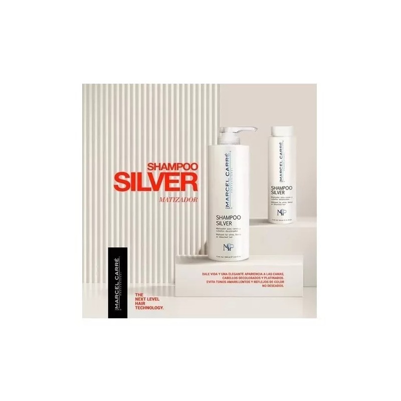 Marcel Carre Shampoo Silver 300ml Cabello Decolorado O Cana