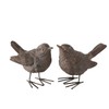 Boltze Bird sparrow, bird figure height 6 cm, brown, 1