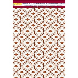 PELICAN INDUSTRIAL Magnetic School Locker Wallpaper (Full Sheet Magnetic) - Geometric - Pack of 3 Sheets - vr07