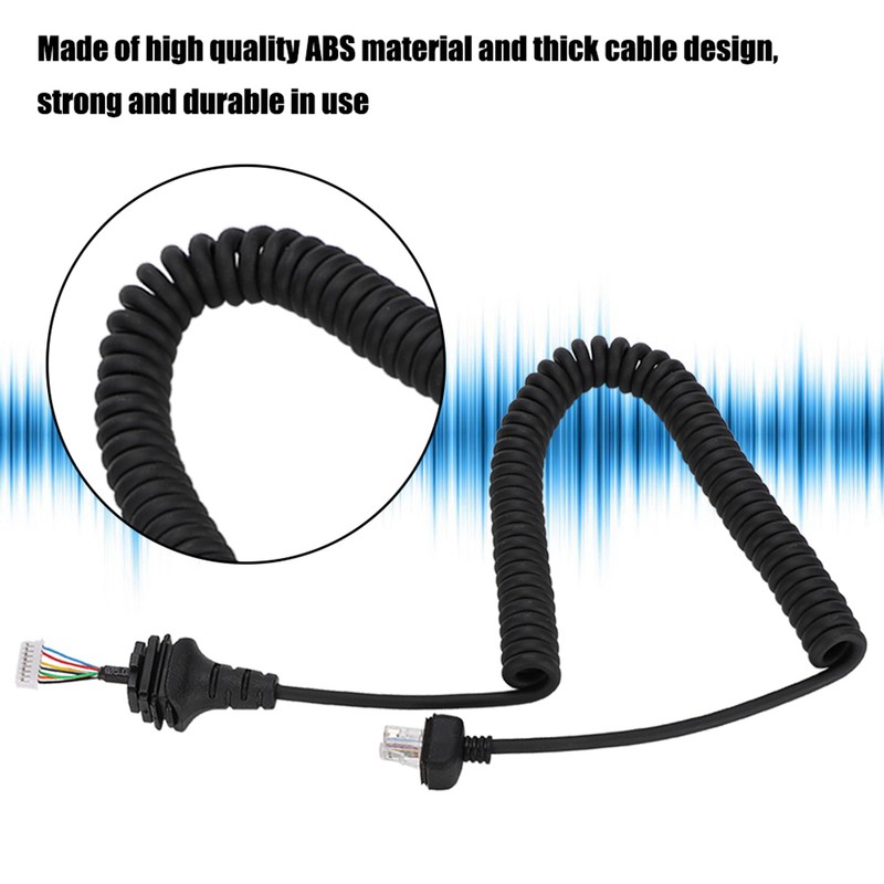 Speaker Mic Hand Microphone Replacement Cable Cord Fit for ICOM