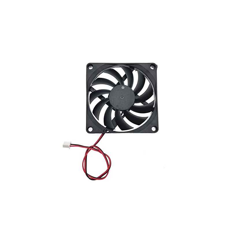 JZK 2 ventiladores de refrigeración silenciosos CC 24 V 8010