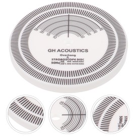 Gadpiparty Phonograph Needle Distance Ruler Tool Durable Whiting Vinyl Records Turntable Strobe Disc Stroboscope Speed Detection for Vinyl Record Vinyl Strobe Disc Stroboscope Disc Tuning Cd