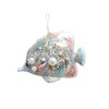 December Diamonds Glass Ornament - Jeweled Pastel Fish 5"