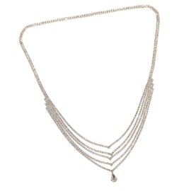 BIUDECO Rhinestone Chain for Women Elegant Wedding Hair Jewelry Decor for Special Occasions Stable Fit for Long Hair for Bridal and Party Events