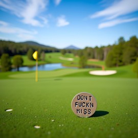 Adult Humor Novelty Golf Ball Marker Funny Golf Ball Marker with Funny Sayings, Unique Golf Gag Gift for Men or Women Golfers