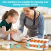 8PCS Baking Sheet Stackers,Space-Saving Tray Stackers, Reusable Trays Stacking Holder,Multi-purpose