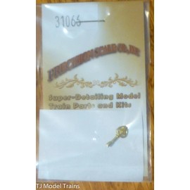 Precision Scale HO #31066 Bell, 3.2mm, Cast w/Bracket, Rigid (Brass Casting)