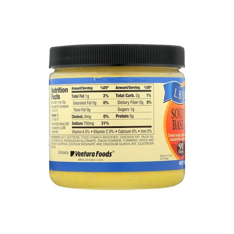 L.B. Jamison's Chicken Flavored Soup Base, 2-Pack 14 oz. Jars