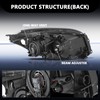 Aosky Halogen Model Headlight Assembly Compatible with 2009 2010 2011