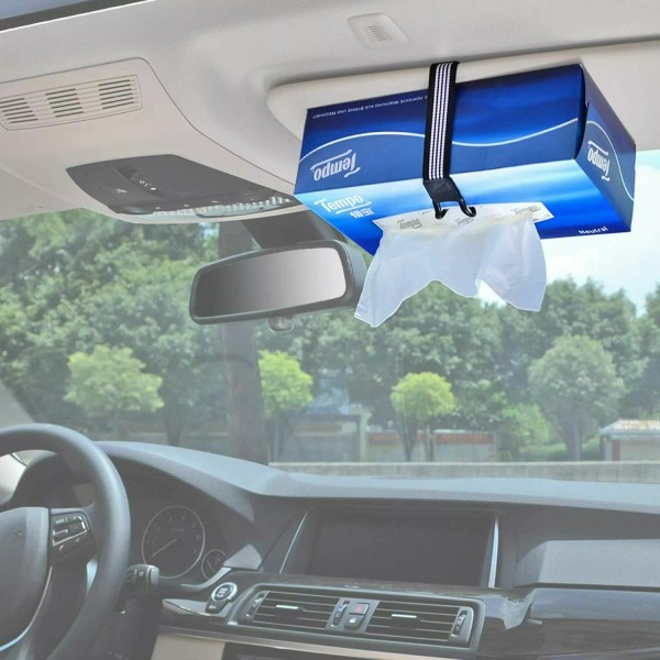 MILMA Auto Accessories Car Tissue Box Belt Holder Paper Towel