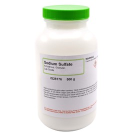 Laboratory-Grade Sodium Sulfate, Granular, Anhydrous, 500g - The Curated Chemical Collection