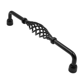 ZONADAH Set of 4 Traditional Drawer Cabinet Handles Hole Spacing 192mm Metal Birdcage Furniture Door Handles Antique Shackle Handle Drawer Door Cupboards Bathroom Kitchen Bronze