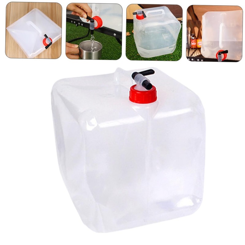 WOONEKY Camping Containers Water Dispenser 15l Portable Water Gallon Tank