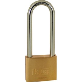 Kasp K12050L80D 50 x 80 mm Brass Padlock with Long Shackle, Gold