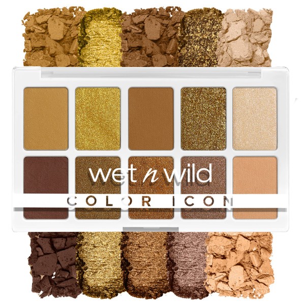 Wet 'n' Wild, Color Icon 10-Pan Palette, Eyeshadow Palette, 10 Highly Pigmented Colours for Everyday Makeup, Long-Lasting and Easy to Blend Formula, Call Me Sunshine