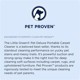 BISSELL Little Green Pet Deluxe Portable Carpet Cleaner, 3353