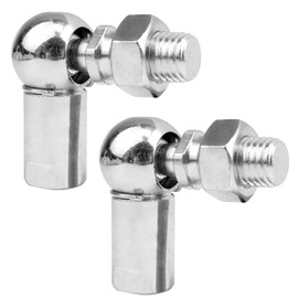 ATOPLEE Rod End Ball Bearings with Bolts, Pack of 2 L Shape Right Ball Joint Threaded Bearing (M16*2.0)