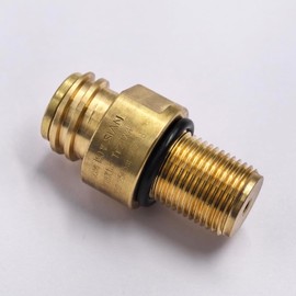 Aopkeo Soda Water CO2 Cylinder Valve M18x1.5 Bottle Replaceable Adapter ON/OFF Refill TR21-4