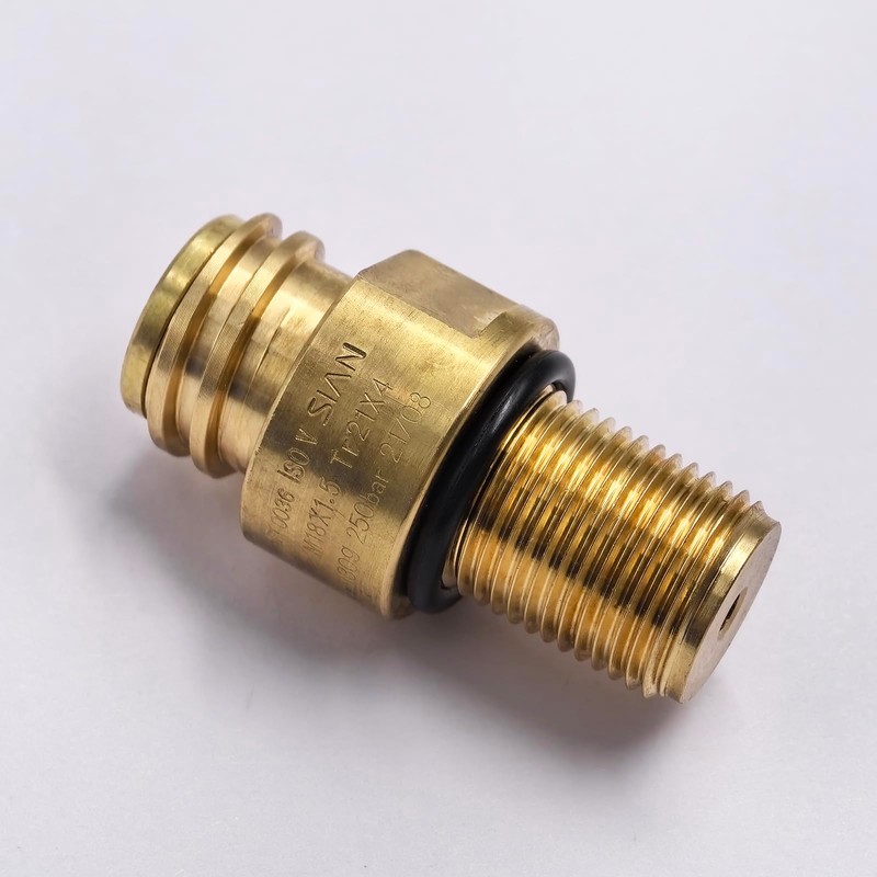 Aopkeo Soda Water CO2 Cylinder Valve M18x1.5 Bottle Replaceable Adapter