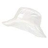 Toutacoo, Wide-Brimmed Vinyl Rain Hat, 11-White, One Size