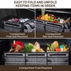 HIRALIY 4 in 1 Car Trunk Storage Organizer with Leakproof