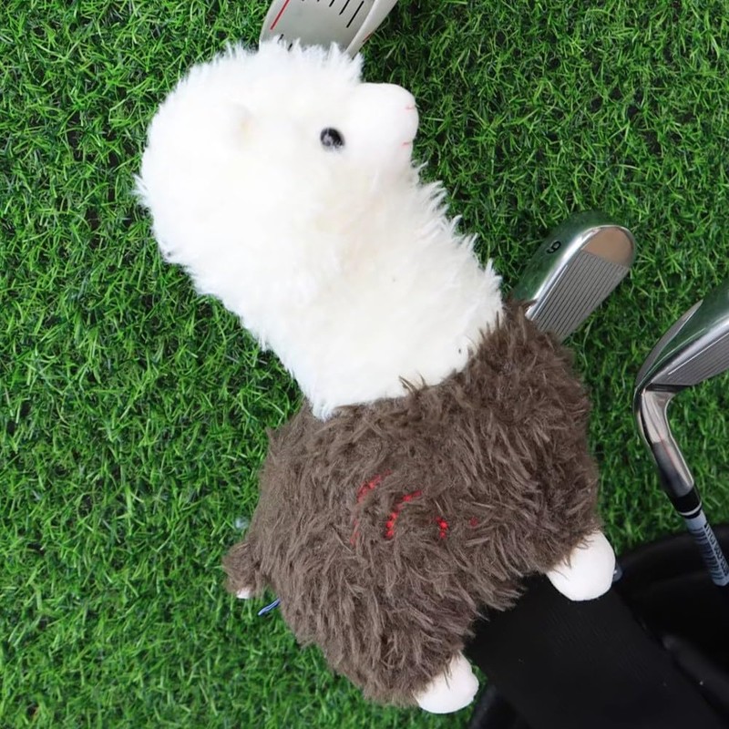 ZENWORYS Cute Alpaca Golf Putter Covers Blade Club Headcover Golf